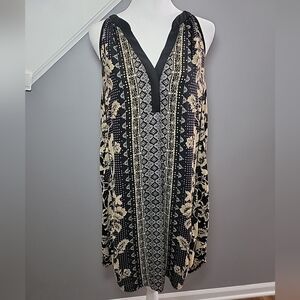 ASTR The Label Boho Midi Dress Women's Large Floral Print High Low